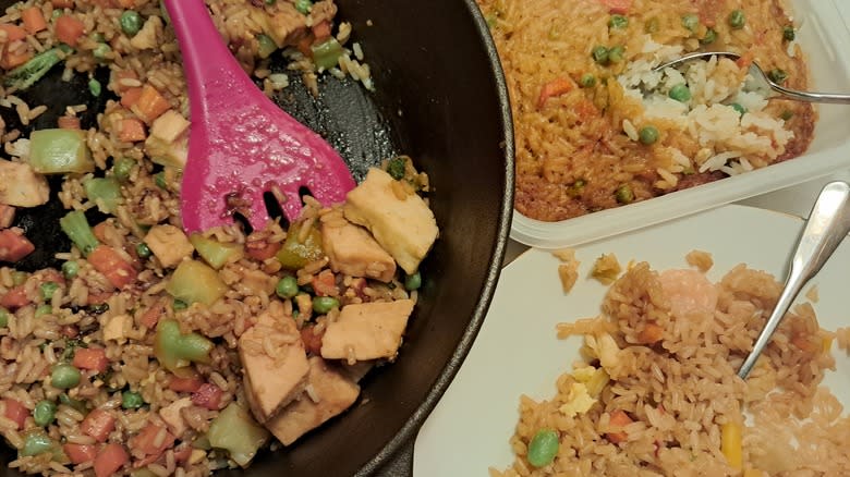 three types of fried rice