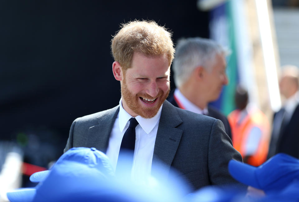 The Duke of Sussex before the ICC Cricket World Cup group stage match at The Oval, London.