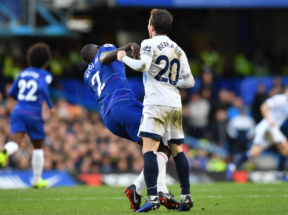 Chelsea defender Antonio Rudiger brands Bernard headbutt yellow card decision ‘a joke’