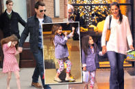 Für Suri (5) wollen Tom Cruise und Katie Holmes nur das allerbeste: „Sie hat einen Hauslehrer. Wir wollen ihr die Welt zeigen“, so Holmes im „Bild“-Interview. New York hat die kleine Diva ja auch offensichtlich schon ein bisschen über. (Bilder: Splash, Getty Images)