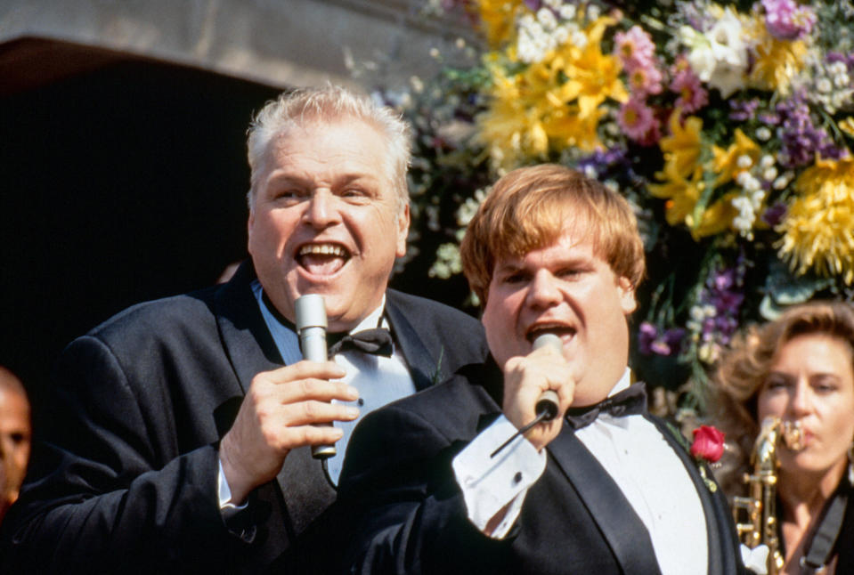 brian denehy and chris farley in tommy boy