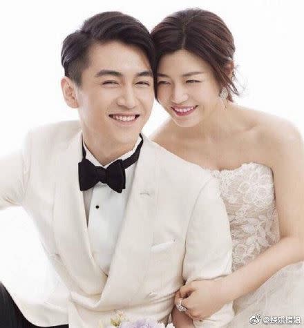 陳妍希2016年與陳曉結婚。（圖／翻攝自微博）