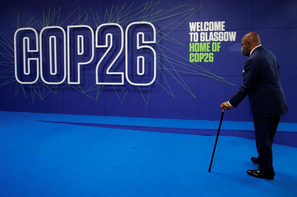 Ali Bongo Ondimba arrive à la conférence des Nations unies sur le changement climatique COP26 en novembre 2021 à Glasgow, en Écosse. Photo : Phil Noble - Pool/Getty Images