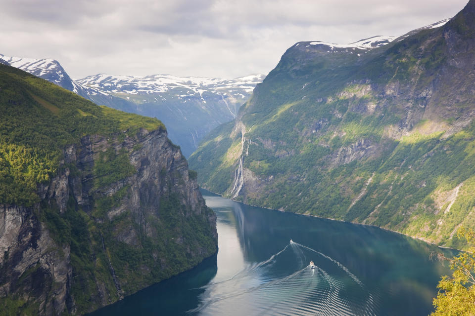 A view of Geirangerfjord in Western fjords