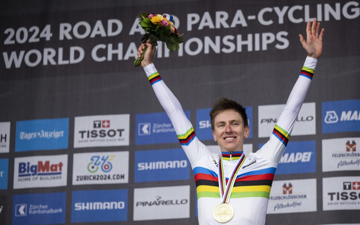 Tadej Pogacar’s ‘crazy’ attack secures cycling’s Triple Crown and stunning world title