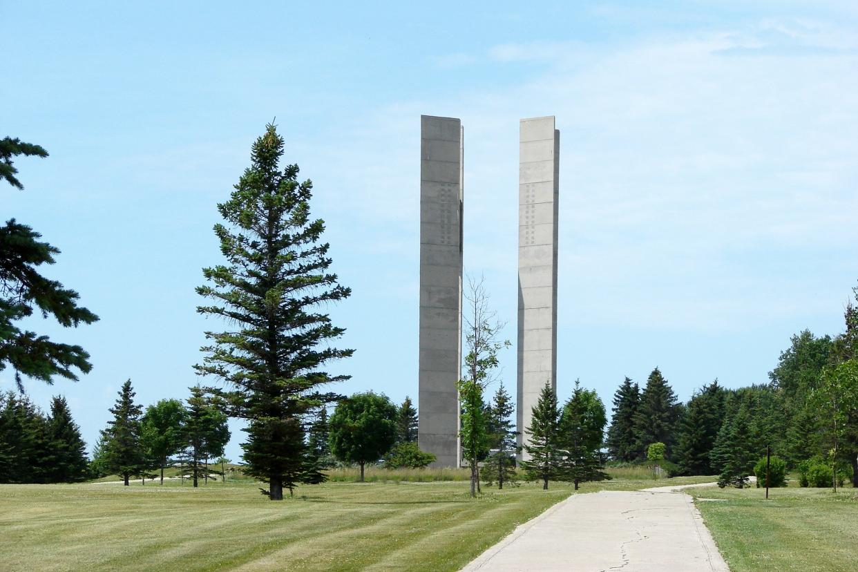 Twin Towers at International Peace Garden in Manitoba, North Dakota