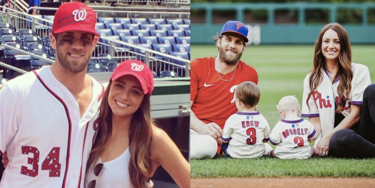 Bryce Harper's wife Kayla 'blacked out' while watching Phillies' thrilling  win to seal World Series spot