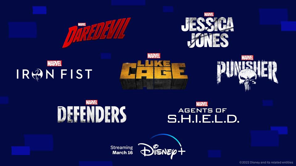 All of the Marvel shows coming to Disney Plus in March.
