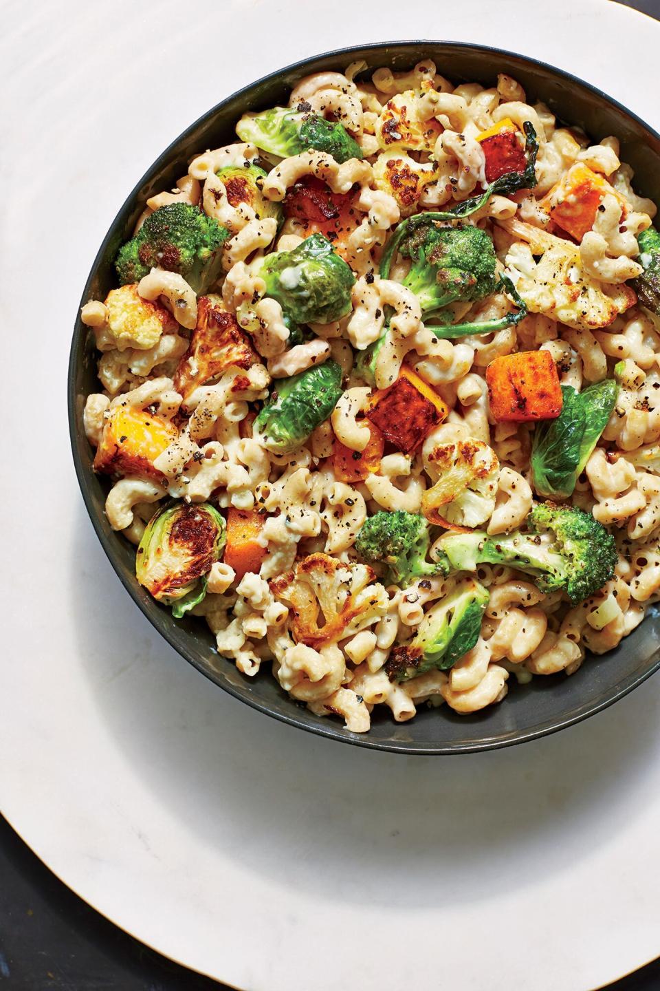 October: Roasted Veggie Mac and Cheese