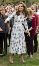 <p>The Duchess of Cambridge attends the "Back to Nature" festival in RHS Garden at Wisley in a dress by <a href="https://www.matchesfashion.com/womens/designers/emilia-wickstead" rel="nofollow noopener" target="_blank" data-ylk="slk:Emilia Wickstead;elm:context_link;itc:0;sec:content-canvas" class="link ">Emilia Wickstead</a>.</p>