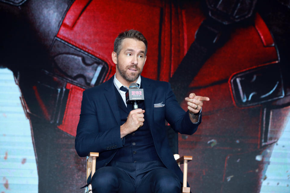 Actor Ryan Reynolds attends the premiere of ‘Deadpool 2’ at Park Hyatt Hotel on January 20, 2019 in Beijing, China. (Photo by VCG/VCG via Getty Images)