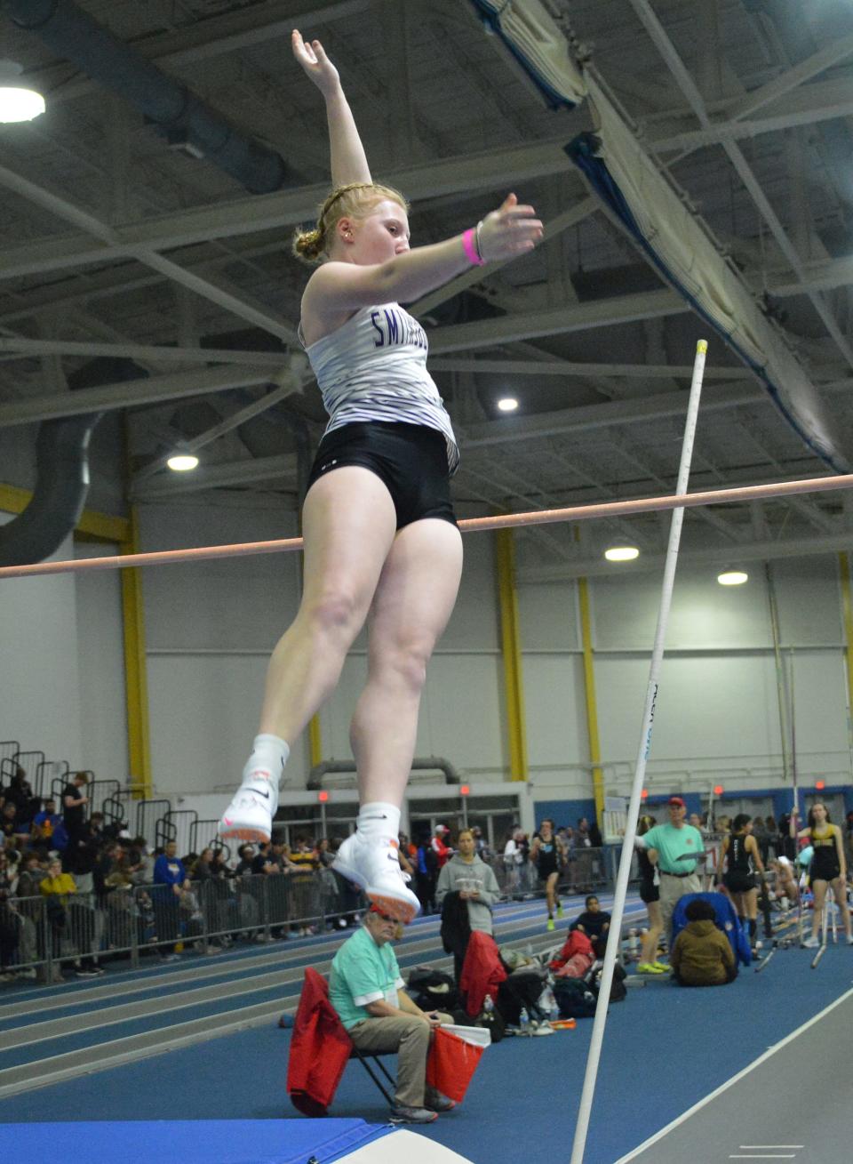 Smithsburg's Alexandria Spithaler won the girls pole vault, clearing 9 feet, 3 inches.
