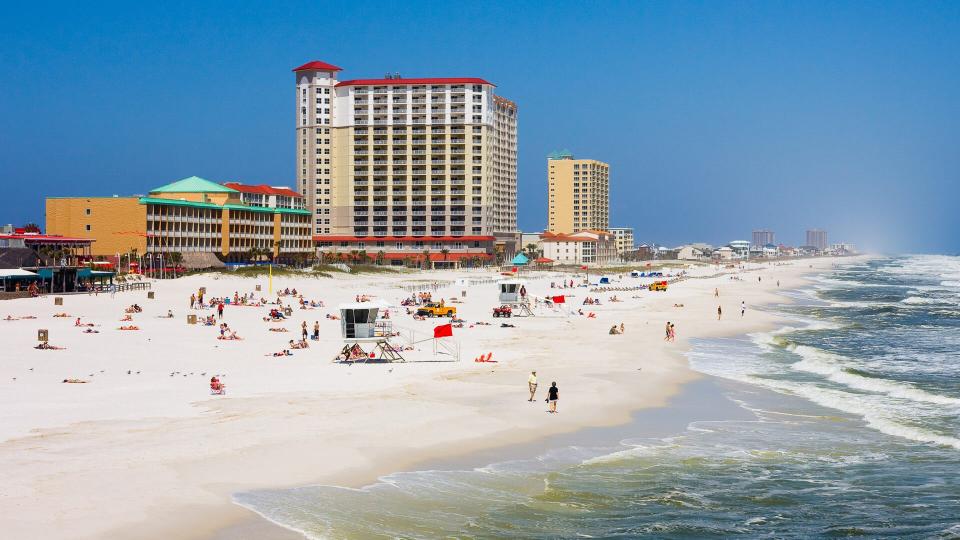 Pensacola Florida beach during summer