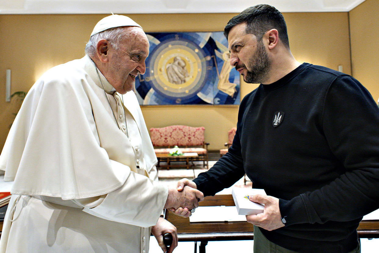 Pope Francis Meets Ukrainian President Zelensky (Vatican Pool / Getty Images file)