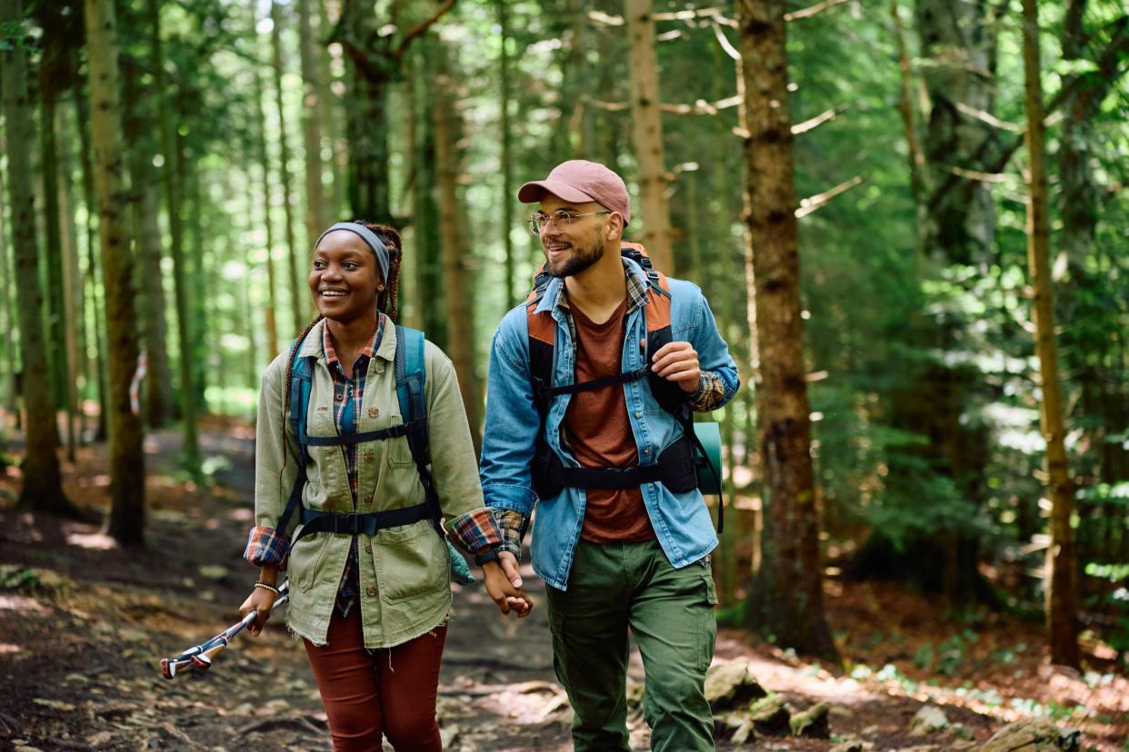 Couple hiking