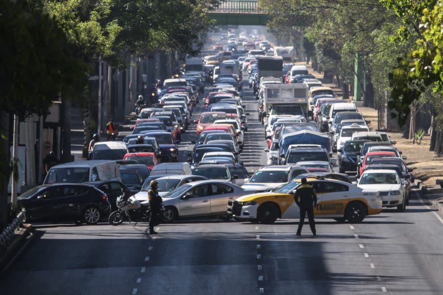 policías calzada de Tlalpan