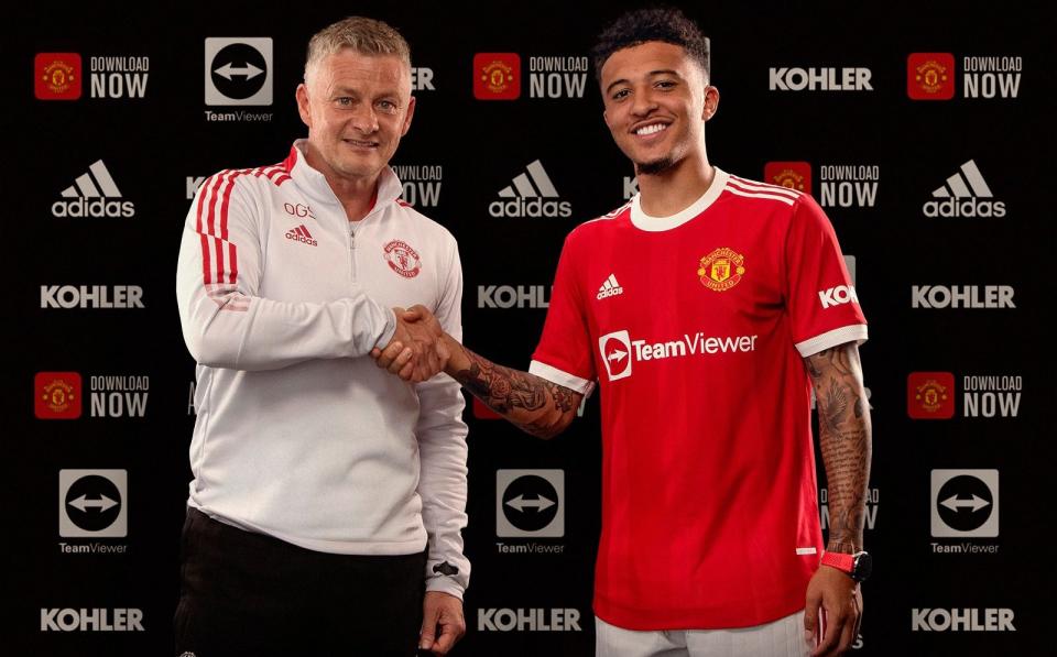 Jadon Sancho has joined Manchester United from Borussia Dortmund - GETTY IMAGES