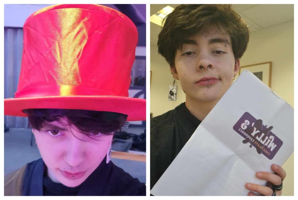 The hat Michael was expected to wear as Wonka (Michael Archibald)