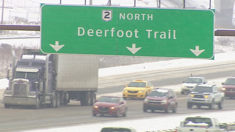 Multiple collisions slow Deerfoot Trail traffic to a crawl