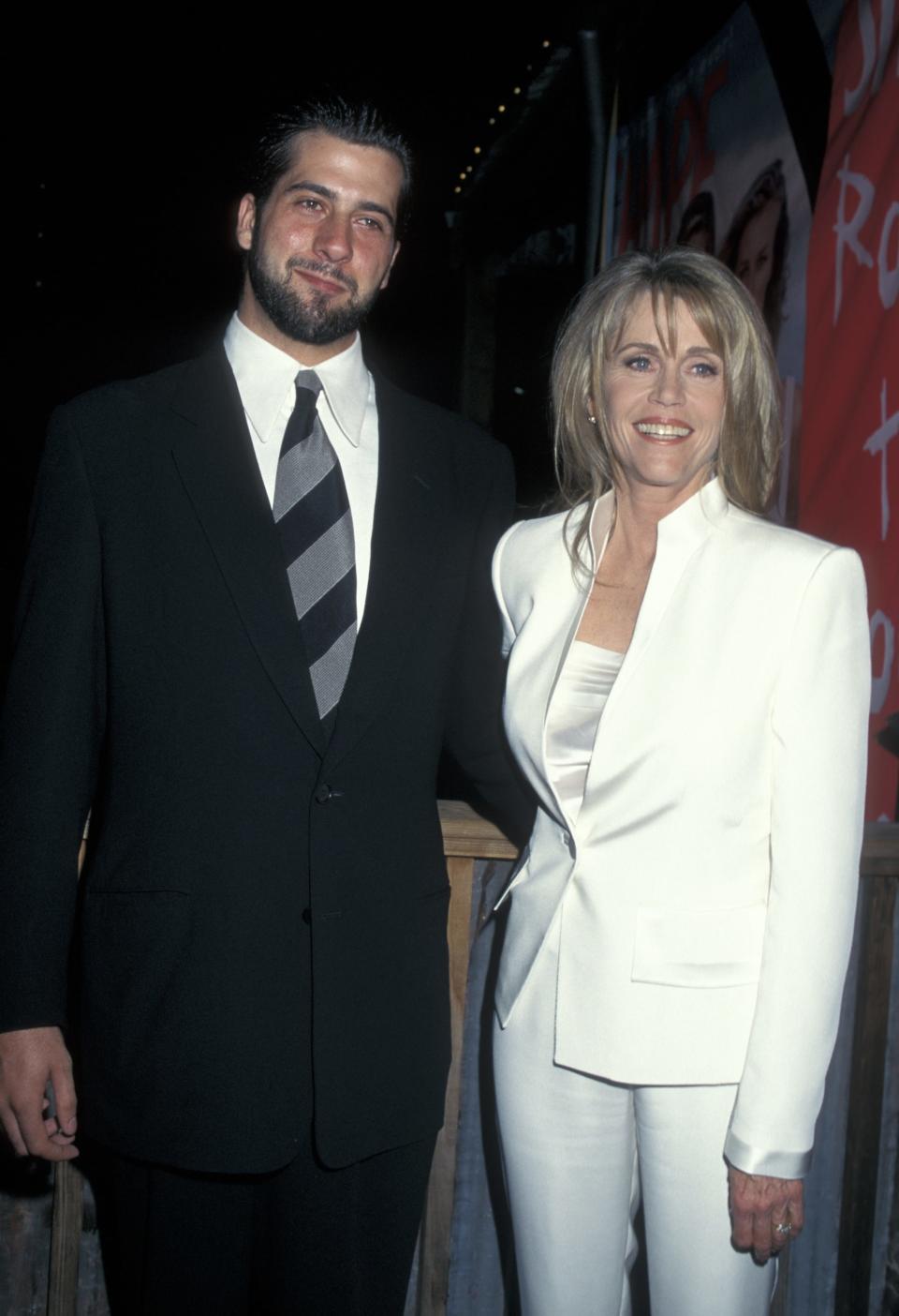 Jane Fonda 1996 with son