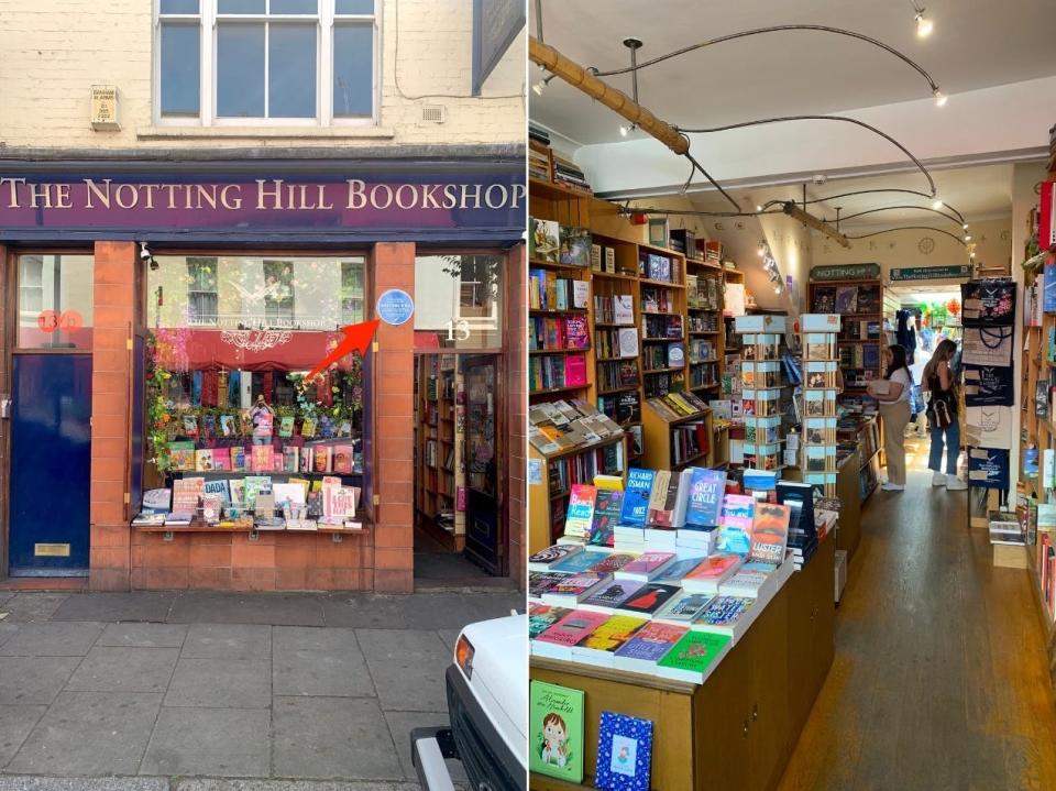 This book shop inspired the one in "Notting Hill."