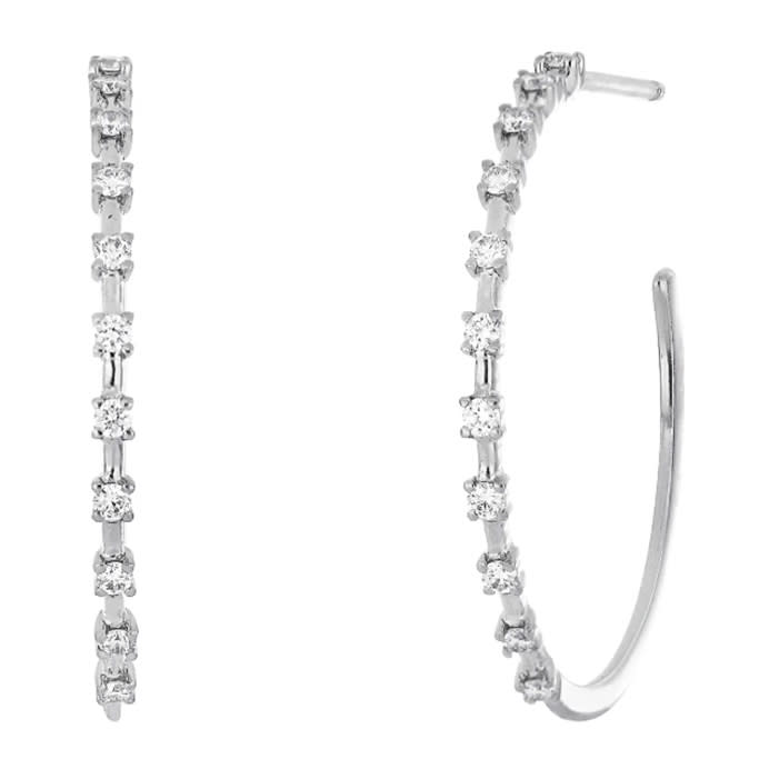 Diamond Hoop Earrings