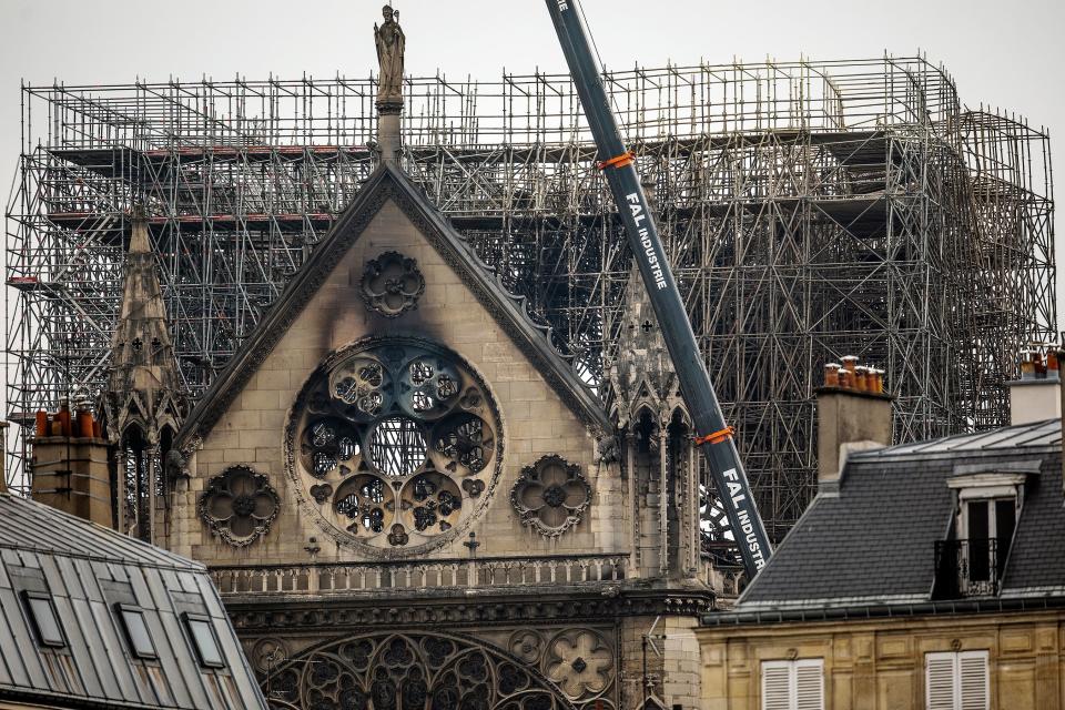 Several of France's wealthiest citizens, including billionaire LVMH head Bernard Arnault and François-Henri Pinault, husband to Salma Hayek, have pledged hundreds of million dollars in donations to help rebuild the cathedral. So far over 600 million euros has been raised overnight.