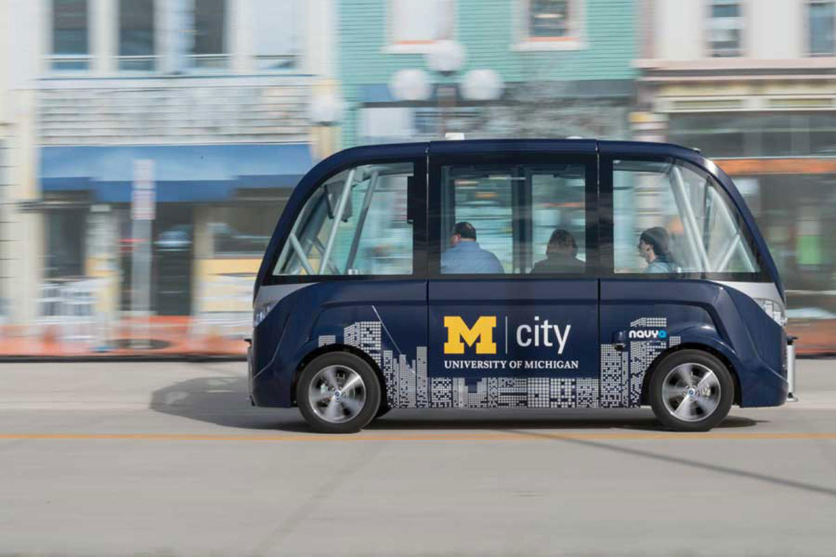 Self-driving shuttles are coming to the University of Michigan