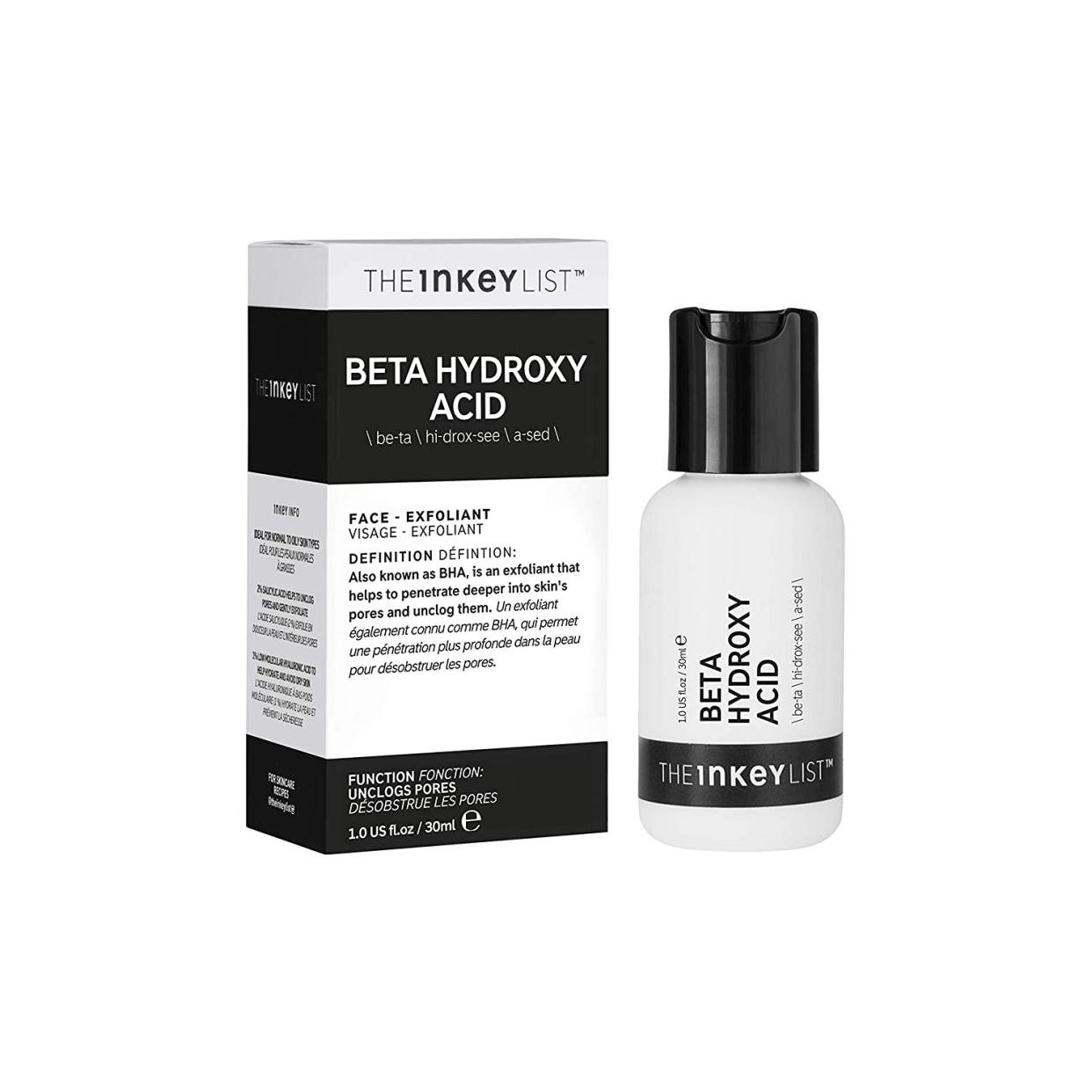 The Inkey List Beta Hydroxy Acid Face Exfoliant 