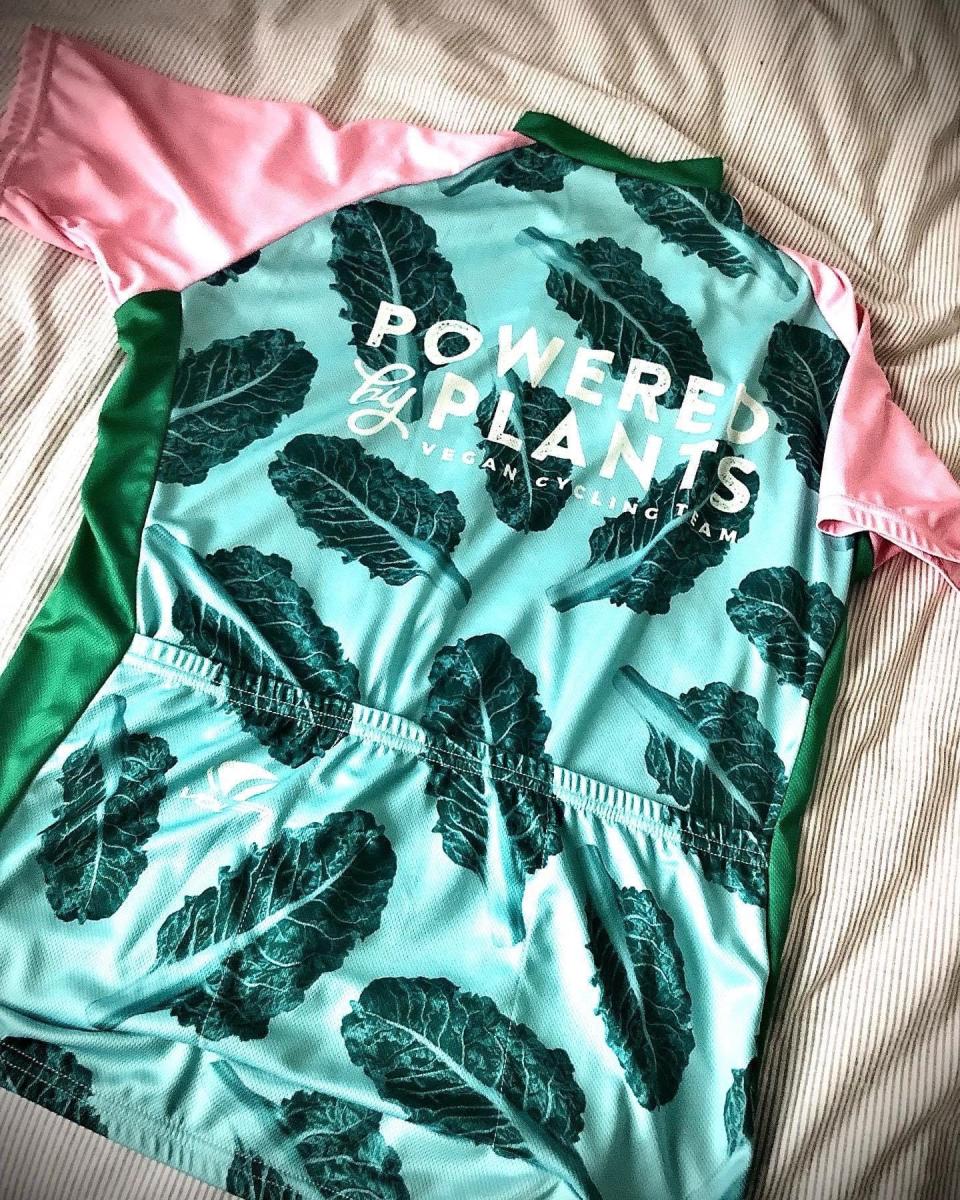 Powered by Plants Vegan Cycling Team jersey