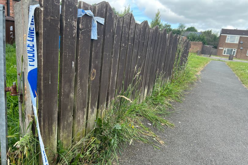 Police officers and CSI were seen on Royal Drive in the days after the incident