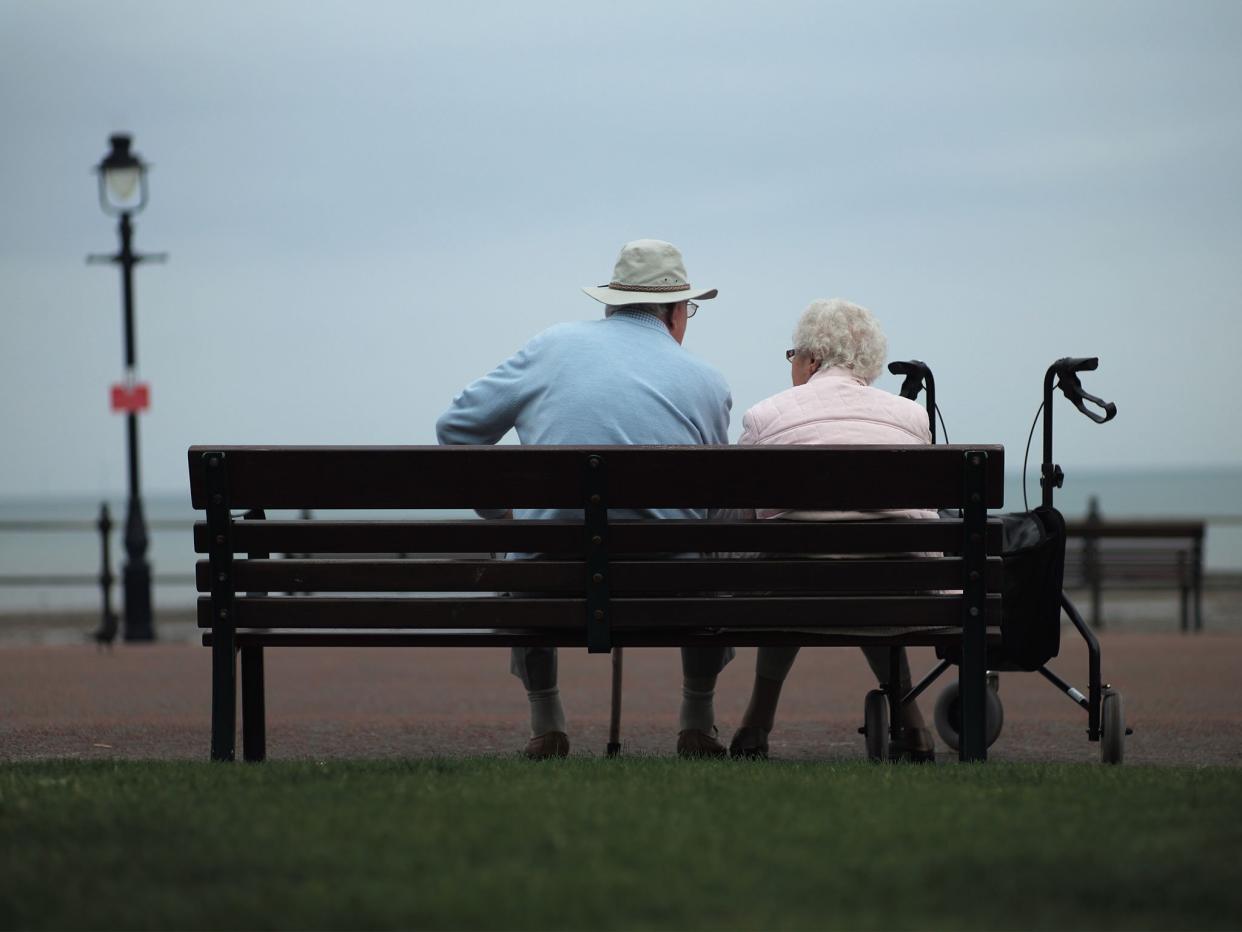 Senior citizens relax on Llandudno Promenade: Getty