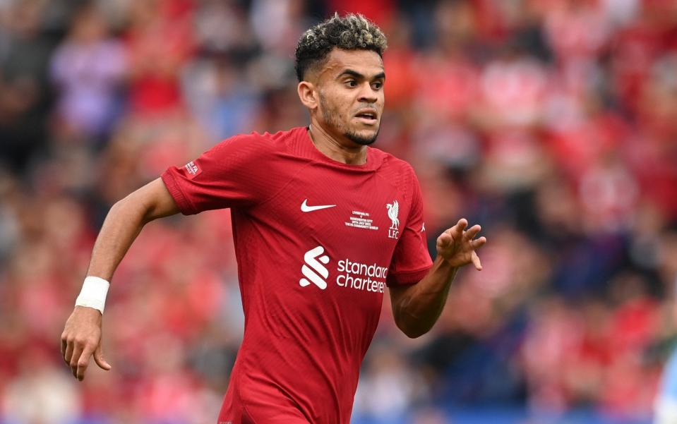 Luis Diaz of Liverpool in action during the The FA Community Shield between Manchester City and Liverpool - GETTY IMAGES