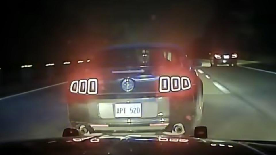 Watch An Arkansas Trooper Wreck Out Pitting A Mustang At 117 MPH