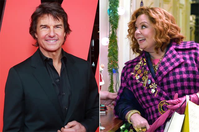 <p>Lisa Maree Williams/Getty Images; Everett Collection</p> Tom Cruise, Melissa McCarthy in 'Genie'