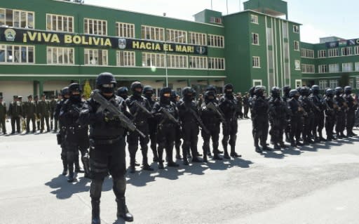 The 60-strong GAT anti-terrorist force was presented in La Paz on December 3