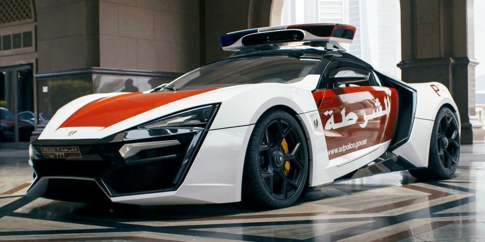 lykan hypersport police car