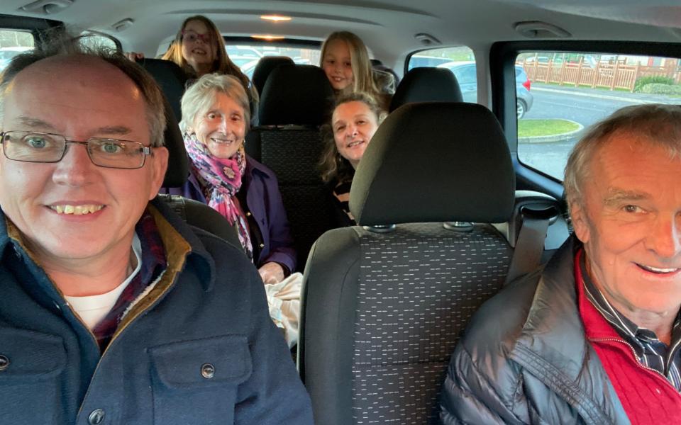 In-laws sitting in nine-seater Mercedes e-Vito