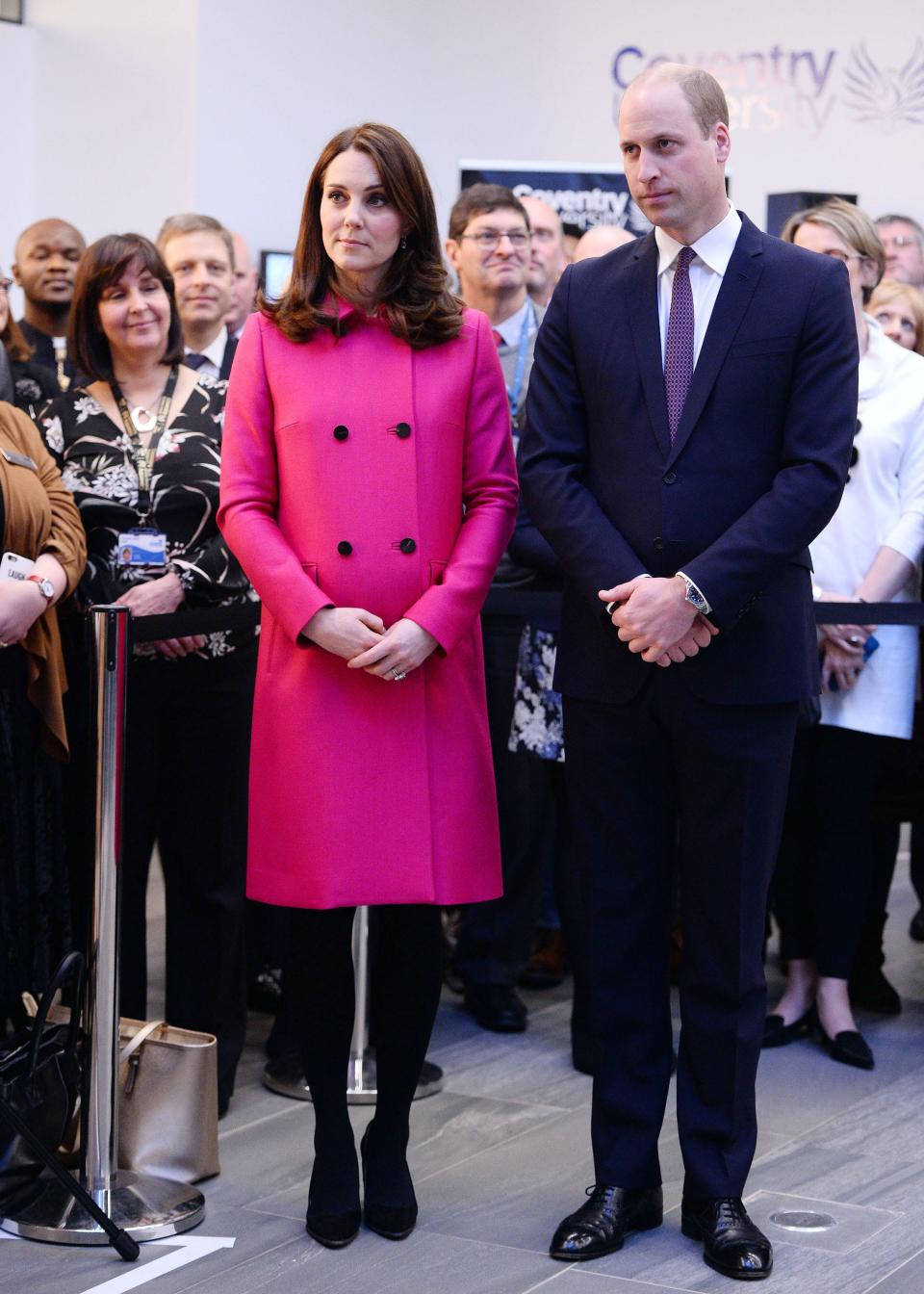 kate middleton january 2018 pink coat