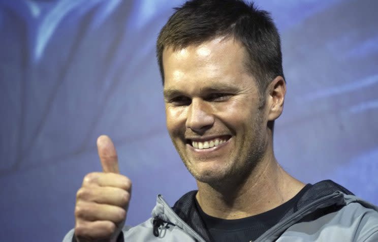 Tom Brady is the favorite to win NFL MVP. (AP)