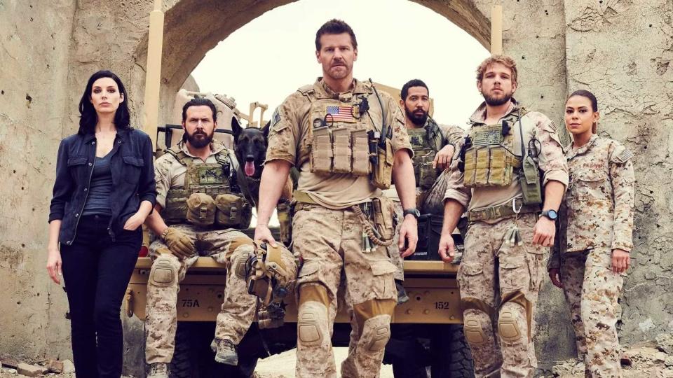 The cast of SEAL Team