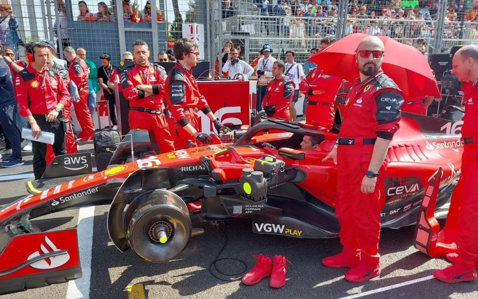 Charles Leclerc on the grid - Tom Cary