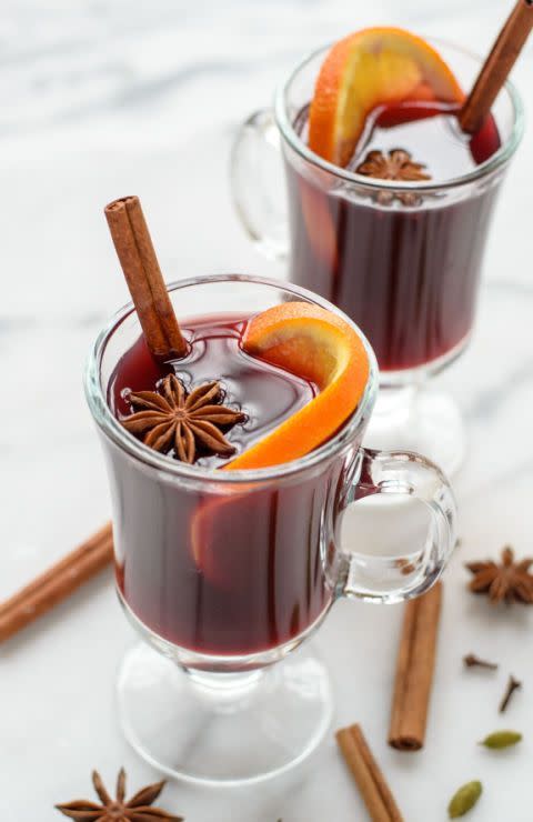 Slow Cooker Spiced Mulled Wine - Nutmeg Nanny