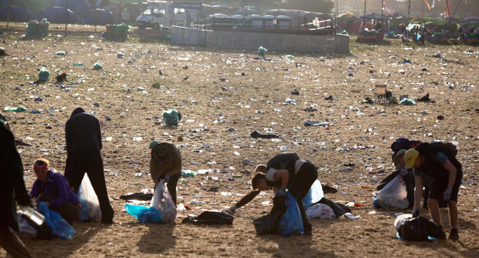 Glastonbury Clean-Up