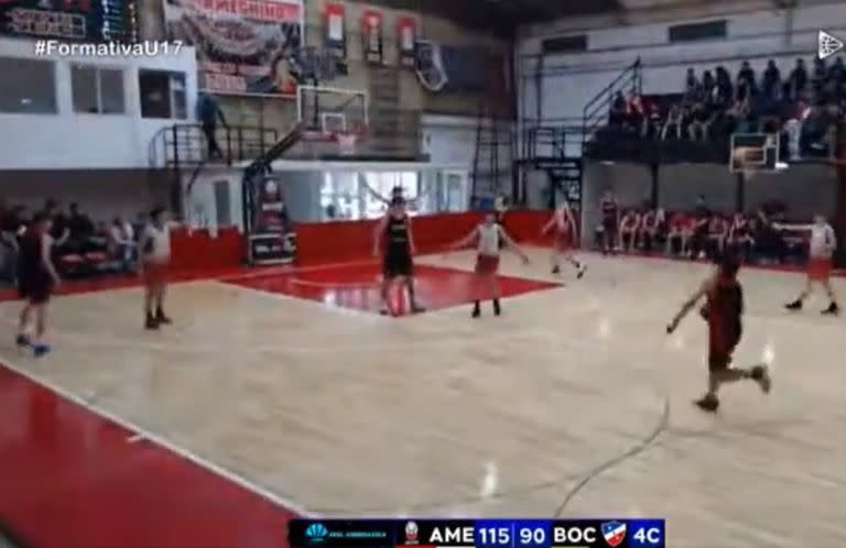 El partido entre Ameghino de Villa María y Bochas Sport Club de Colonia Caroya, por la Liga Federal Formativa U17 en un desenlace muy sospechoso