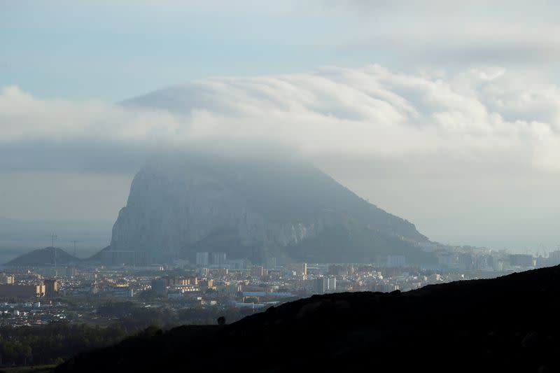 FILE PHOTO: The Rock of Gibraltar is pictured from La Linea de la Concepcion