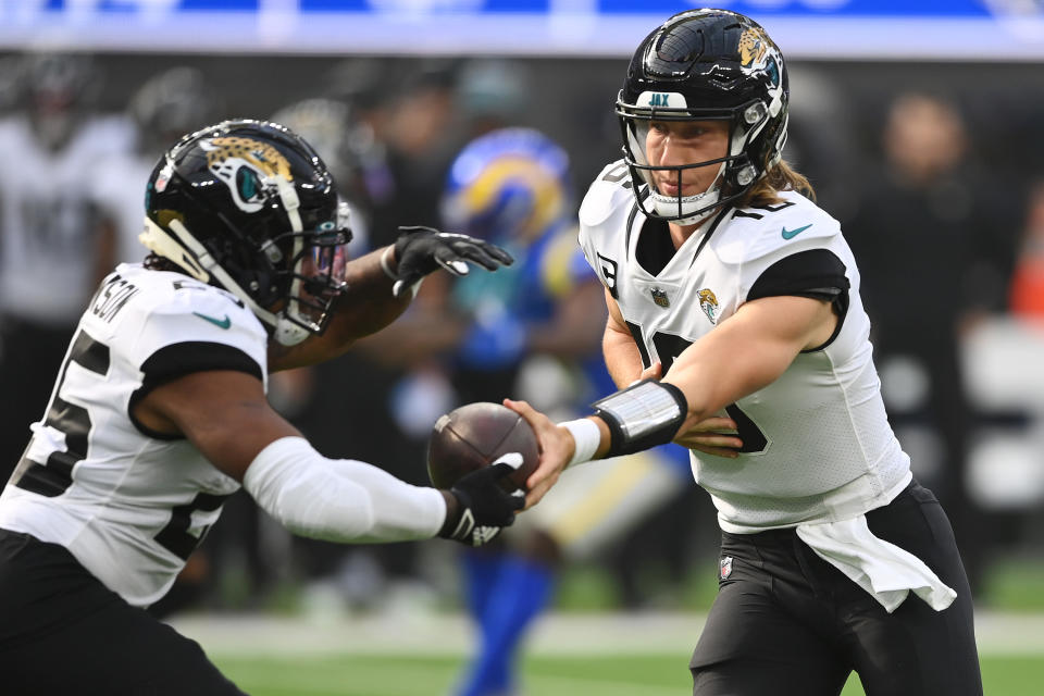 If it was up to Trevor Lawrence, he&#39;d be handing off to his Jacksonville Jaguars teammate, James Robinson, evene more. (Photo by Jayne Kamin-Oncea/Getty Images)