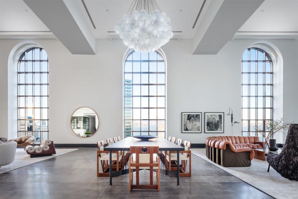 "There’s a bit more make-believe in doing a model residence, which is always fun," says Ford, who also outfitted a model unit in Shigeru Ban's <a rel="nofollow noopener" href="https://www.architecturaldigest.com/story/brad-ford-fair-living-showroom-shigeru-ban-cast-iron-house?mbid=synd_yahoo_rss" target="_blank" data-ylk="slk:Cast Iron House.;elm:context_link;itc:0;sec:content-canvas" class="link ">Cast Iron House.</a> "You can create any sort of narrative you would like, and you have much more creative liberty in the design process. You also have more time to be in the space, experiment, and let ideas marinate, which is always rewarding."