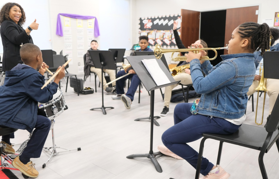 In this file photo from 2019, students in the SMF Jazz Academy practice. The program was virtual last year, but in 2021, will be in person.