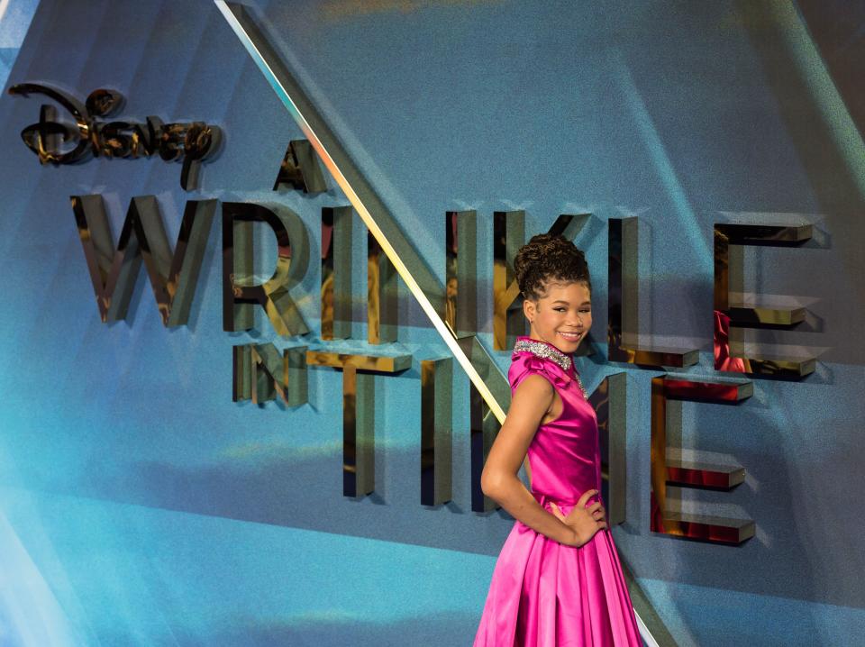 Storm Reid arrives for the European film premiere of 'A Wrinkle in Time'